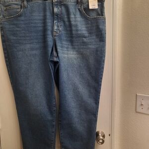 Terra & Sky Relaxed Fit Blue Jeans